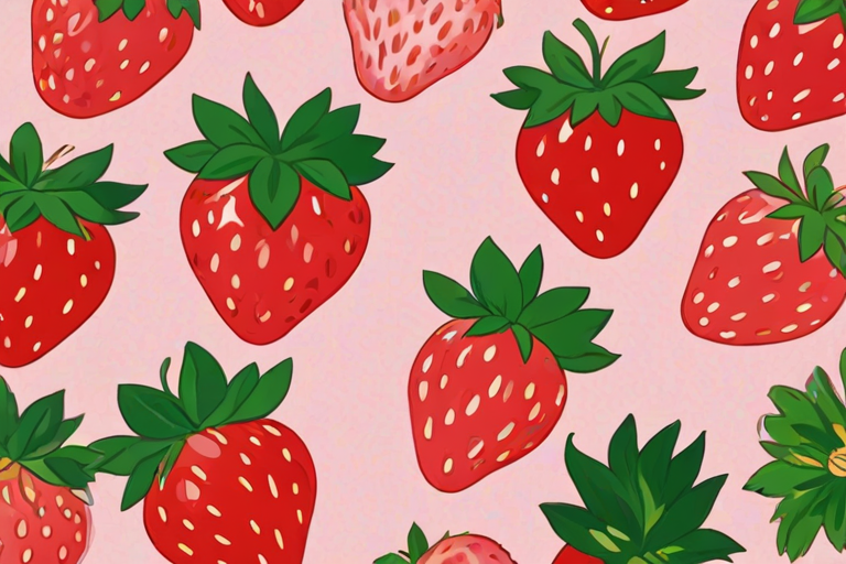 aesthetic strawberry wallpaper