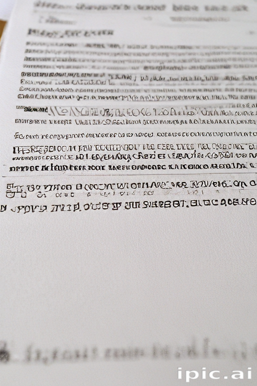 An Intricate Page of Text Featuring Unique Characters and Patterns