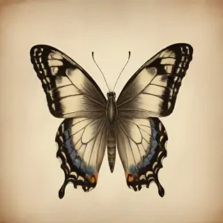 vintage butterfly illustration