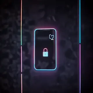 lock screen neon wallpaper iphone