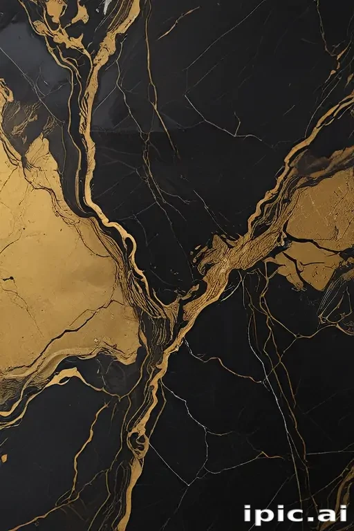 black and gold marble background