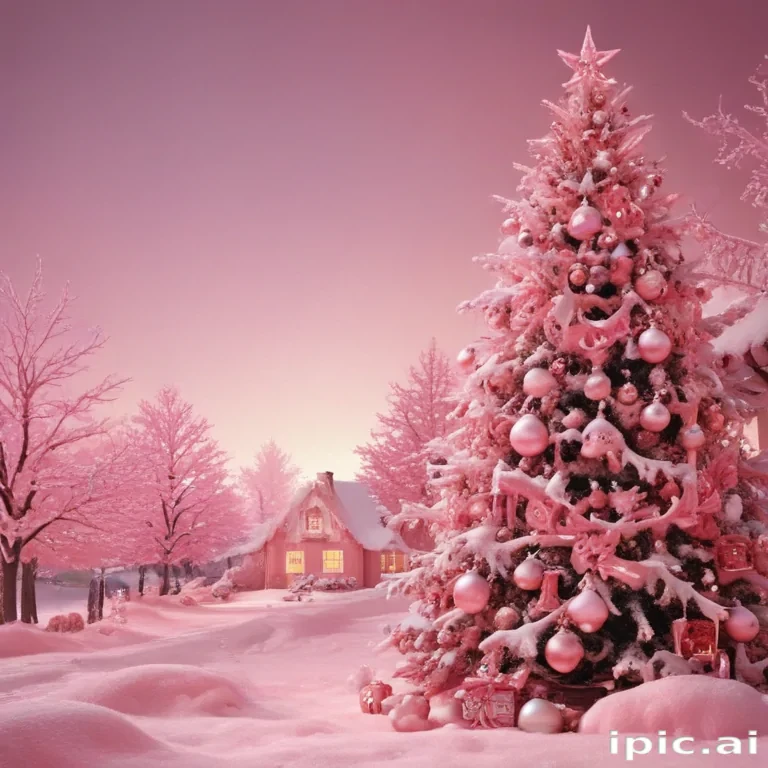 pink christmas aesthetic wallpaper