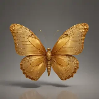 golden butterfly png