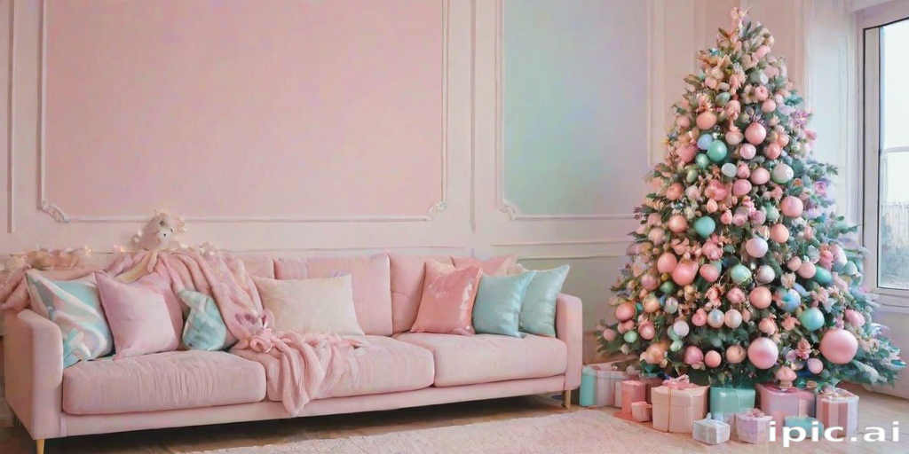pastel aesthetic christmas wallpaper
