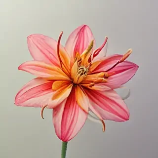 flower drawing with color