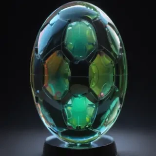 transparent soccer ball