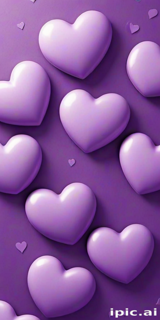 purple hearts wallpaper