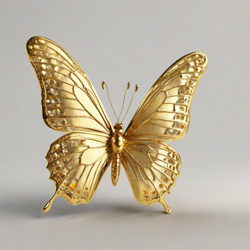 golden butterfly png
