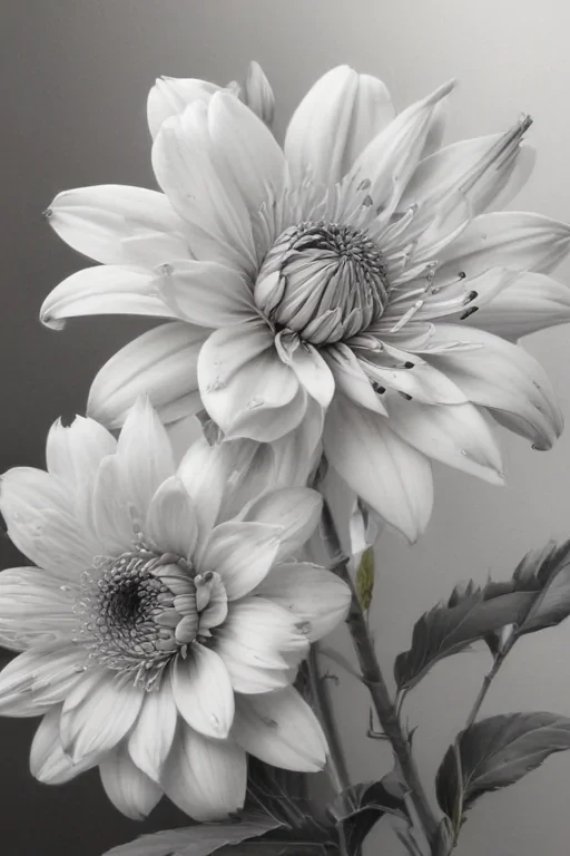 pencil drawing flowers