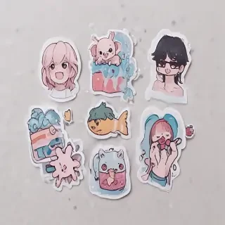 aesthetic transparent stickers