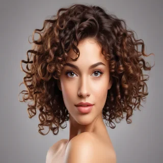 curly hair png