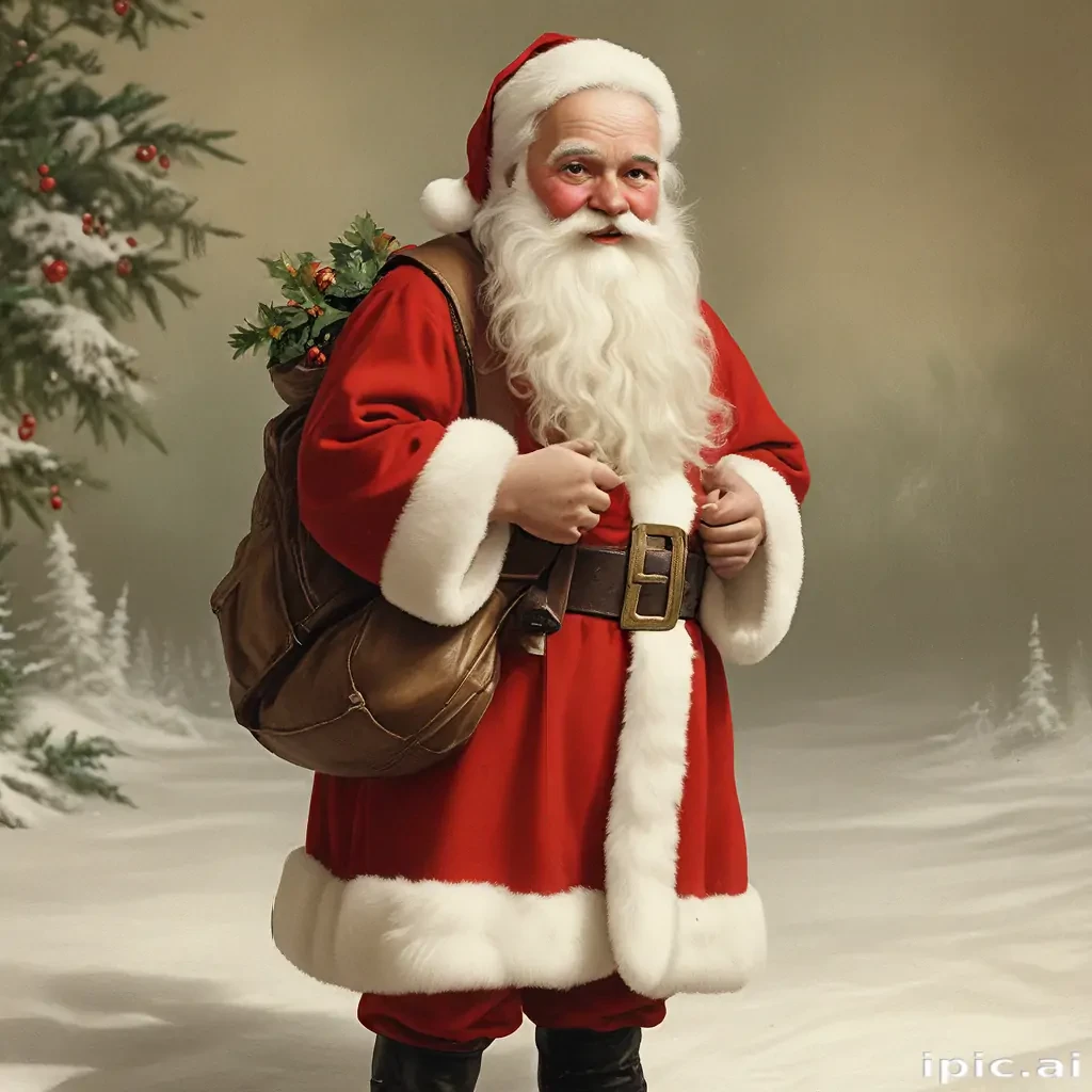 vintage santa images free