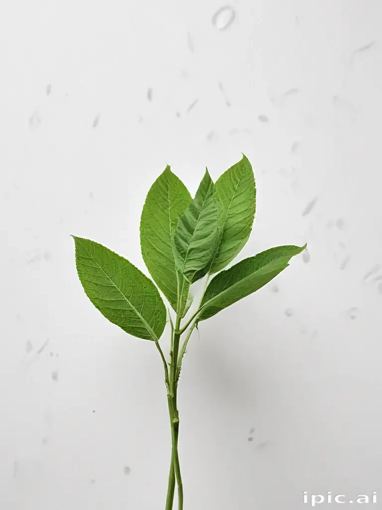 green on white background