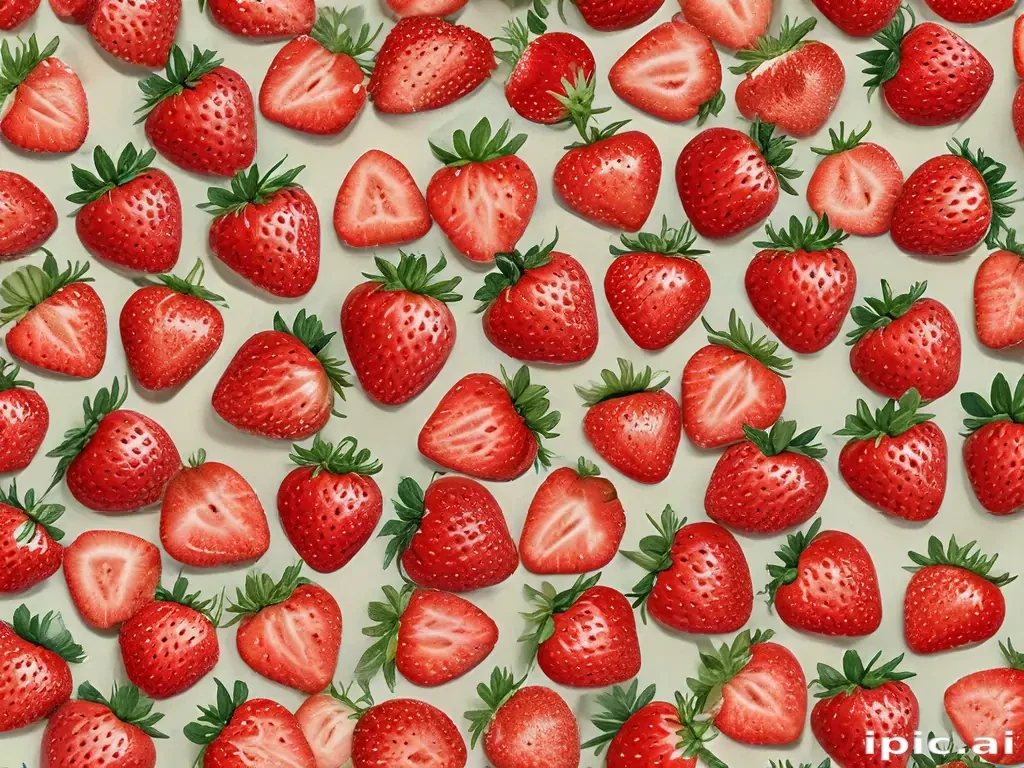 strawberry background aesthetic