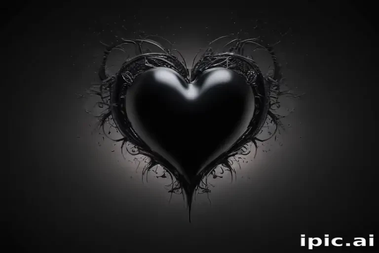 black heart background