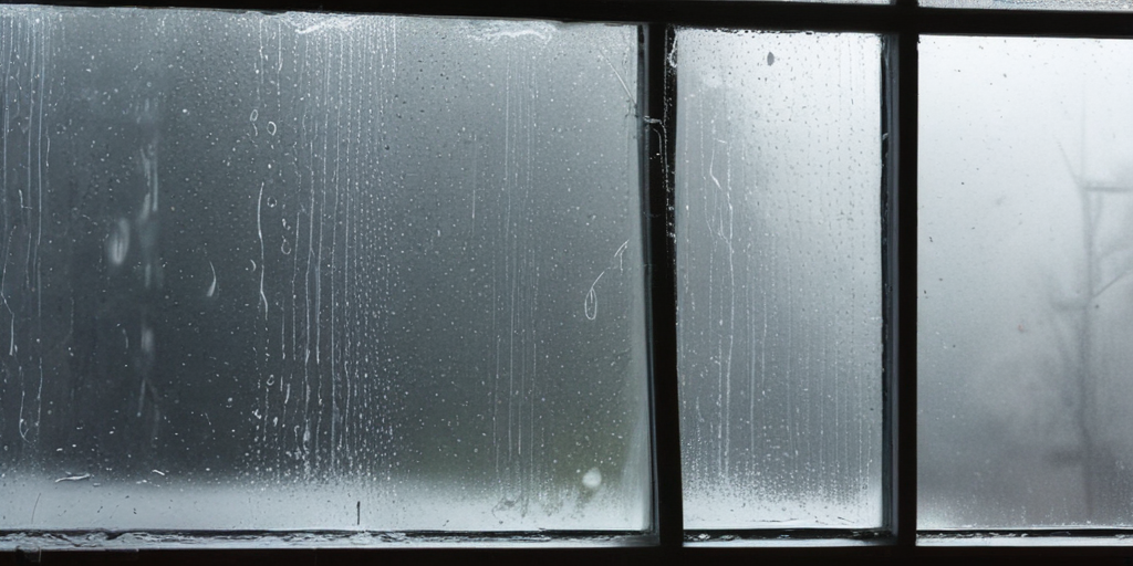 Condensated Windows Graphics window with condensation realistic