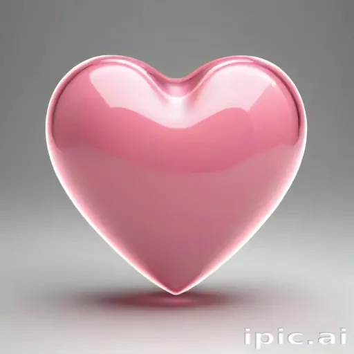 pink heart transparent