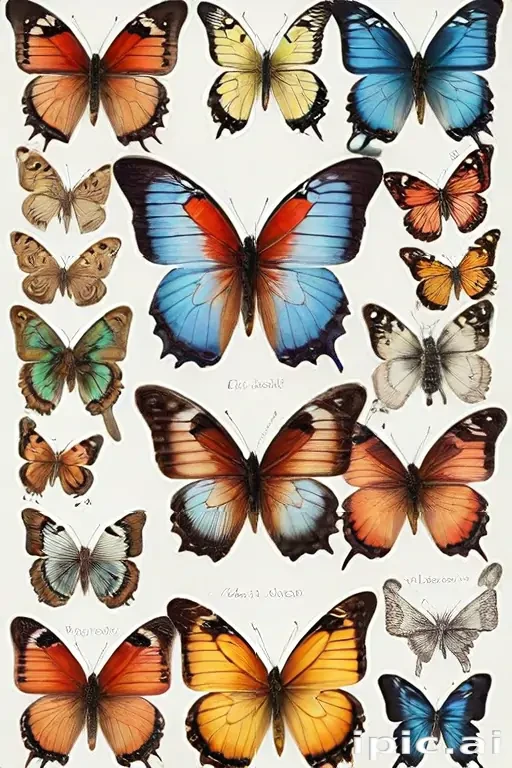 images of drawings of butterflies