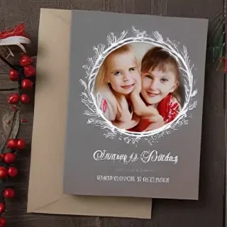 christmas card template psd