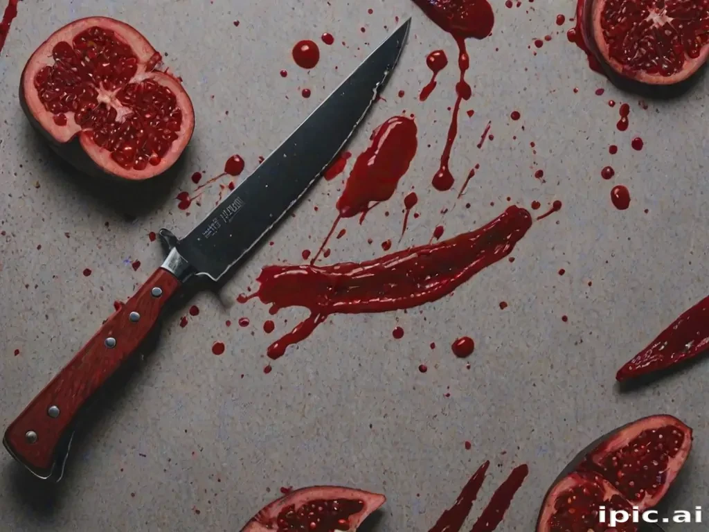 bloody knife aesthetic