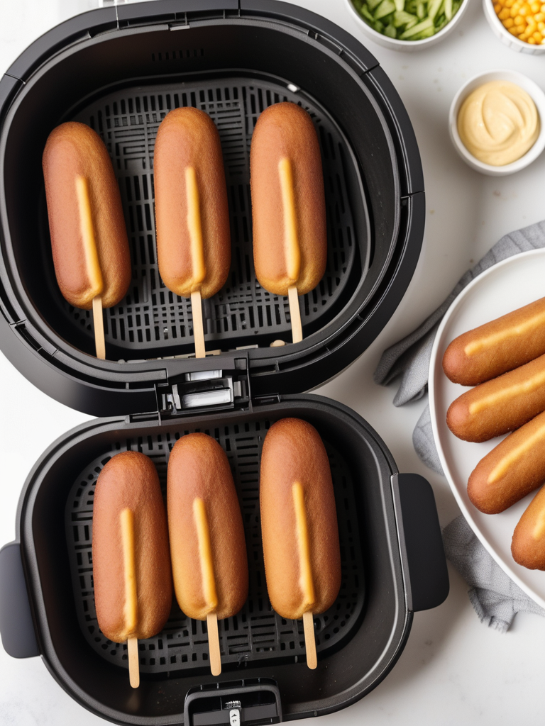 homemade corn dogs in air fryer