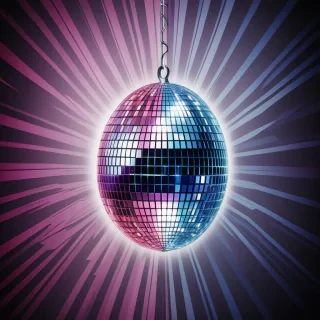 disco ball no background