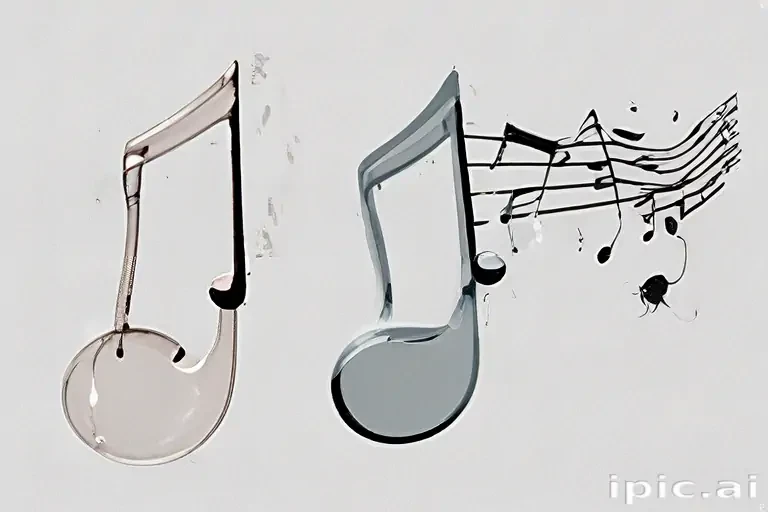 transparent music note