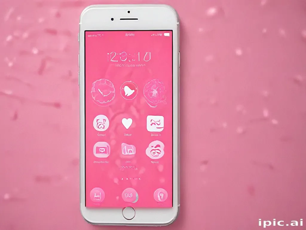 pink home screen