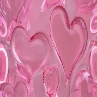 transparent pink heart