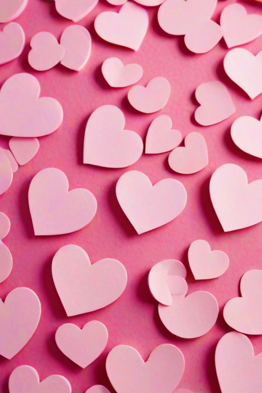 pink hearts background