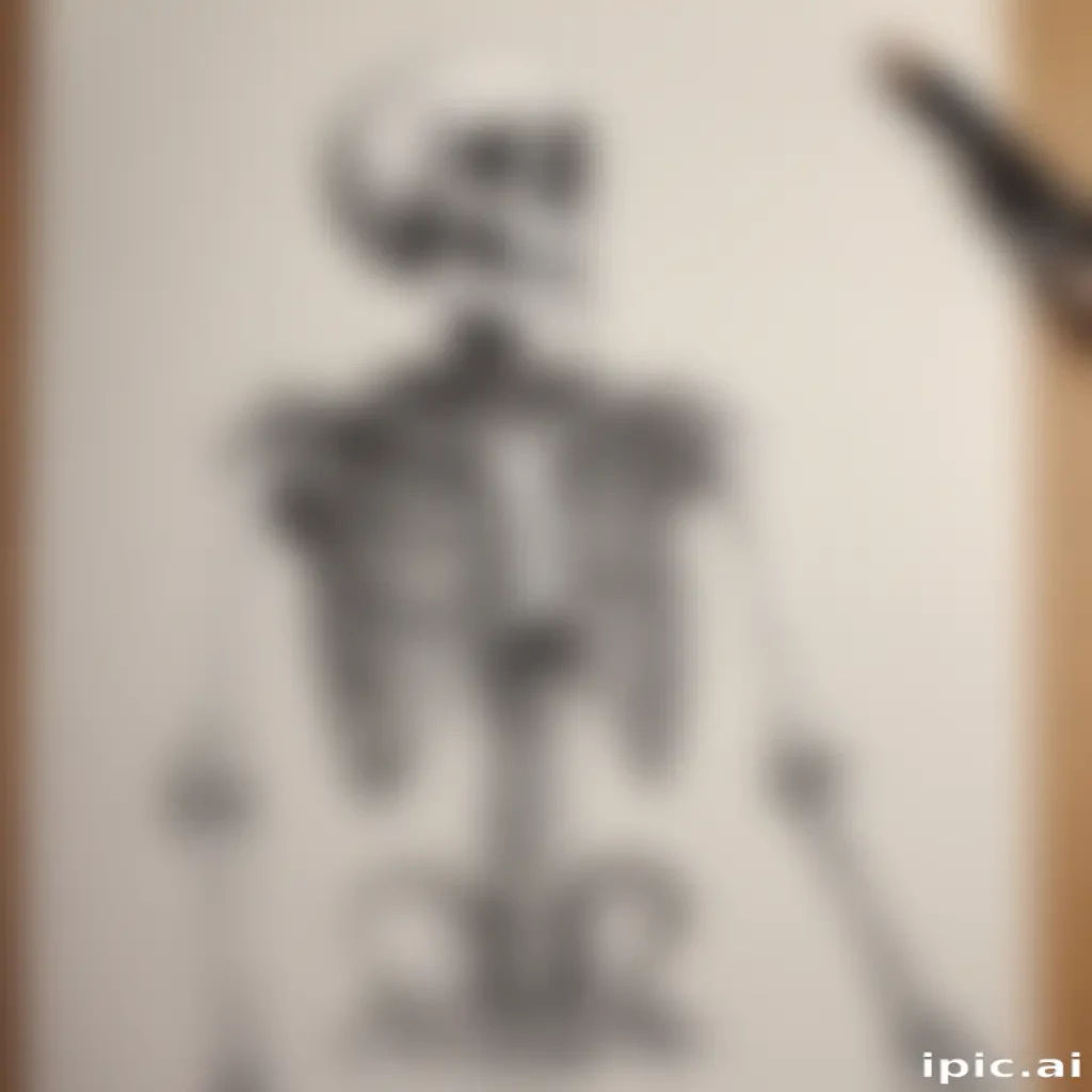 creative skeleton drawings