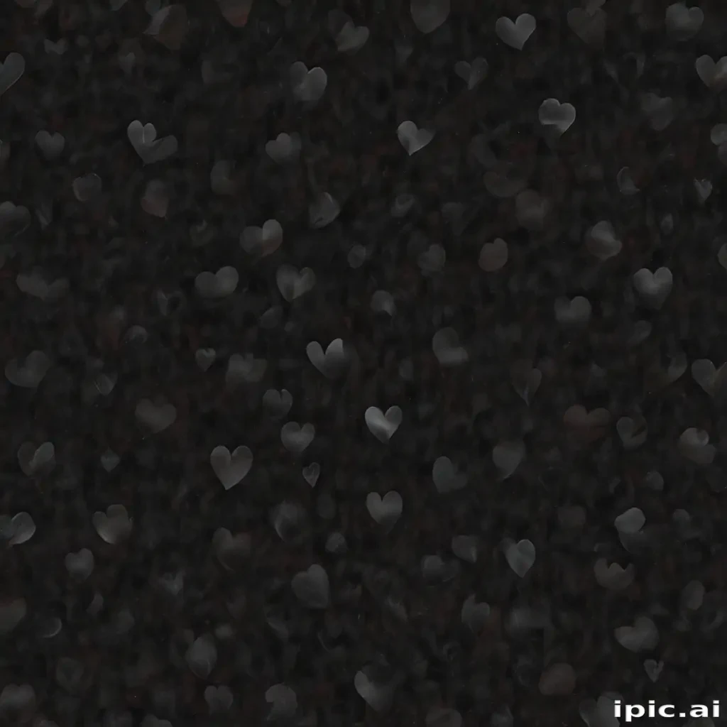 black wallpaper heart