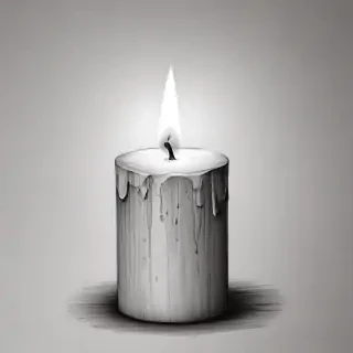 candle drawing