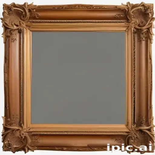 wooden picture frame png