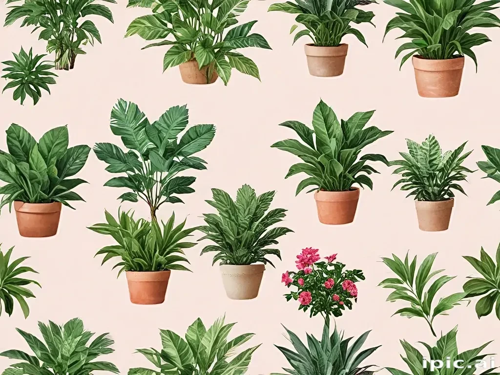 plants no background