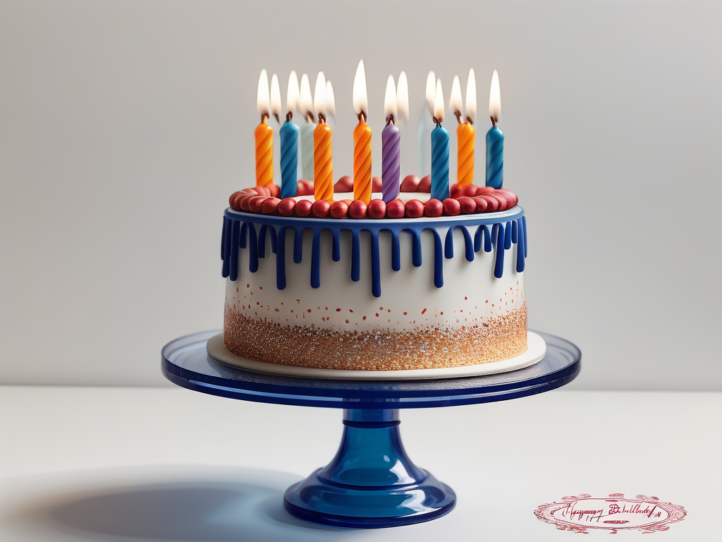 transparent birthday cake