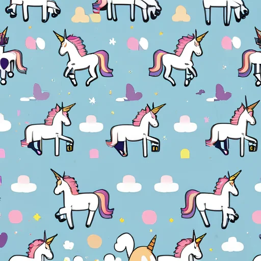 unicorn back ground