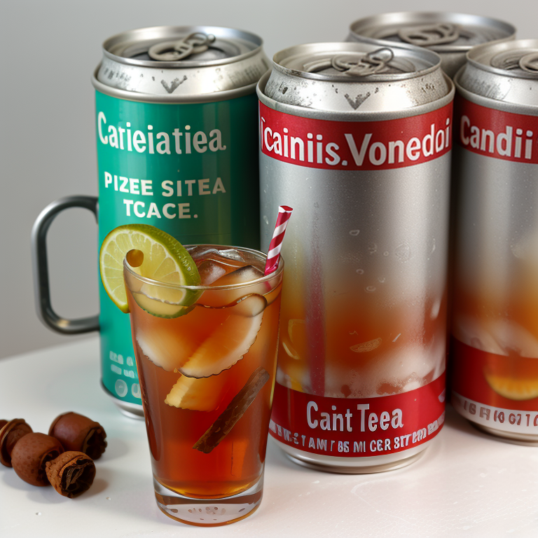 iced tea in a can