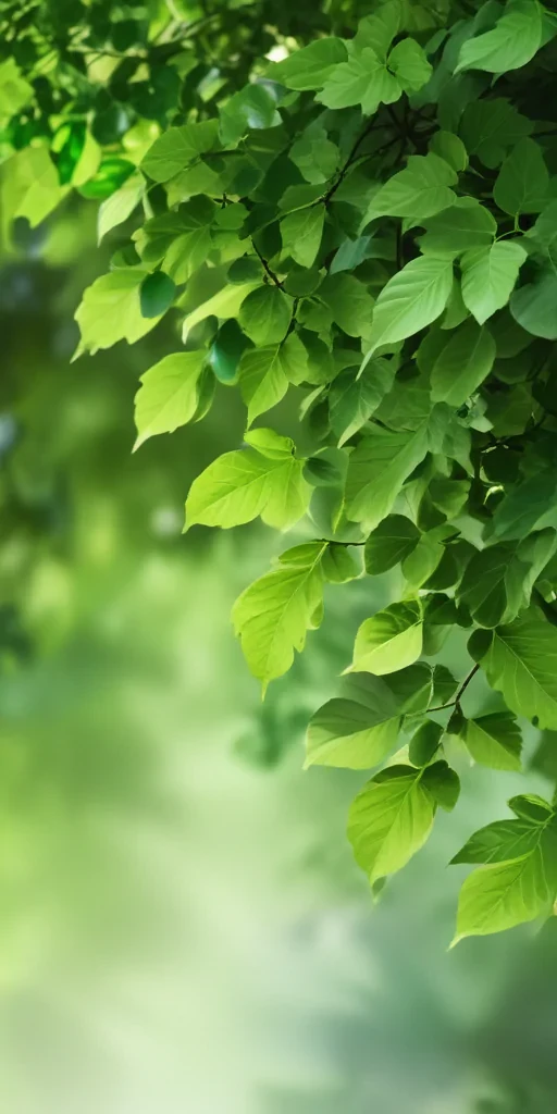 green leaves background