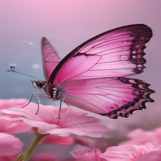 pink butterfly images