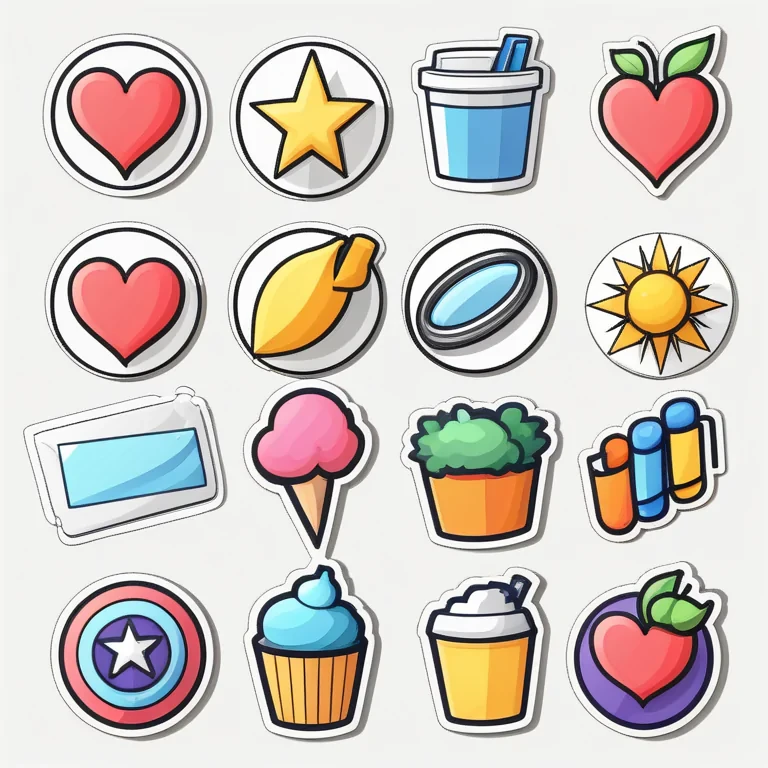 stickers clip art