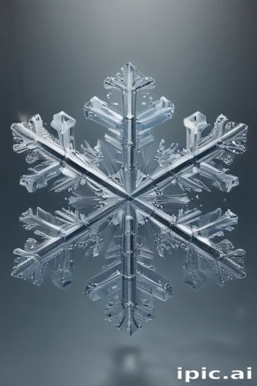 transparent snowflake