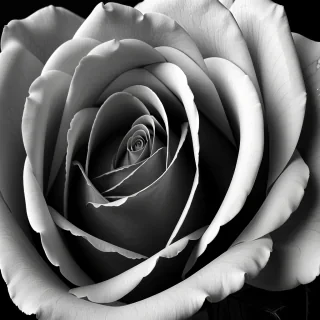 rose png black and white