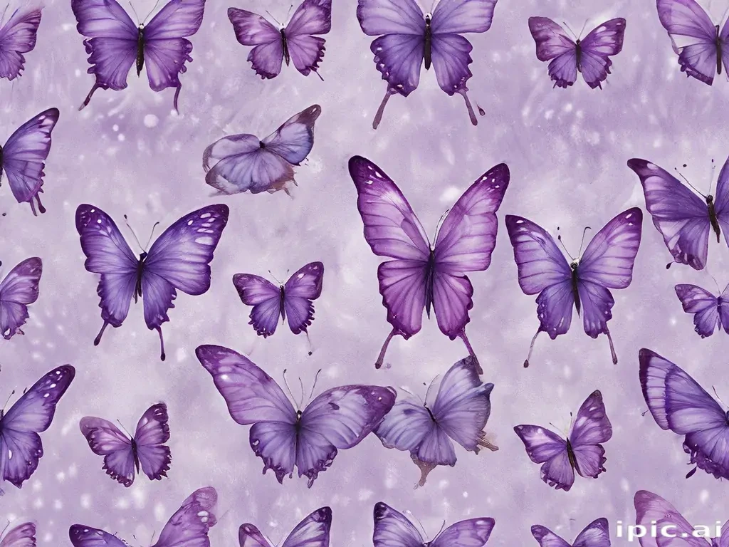 purple butterflies