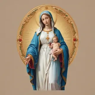virgin mary clip art