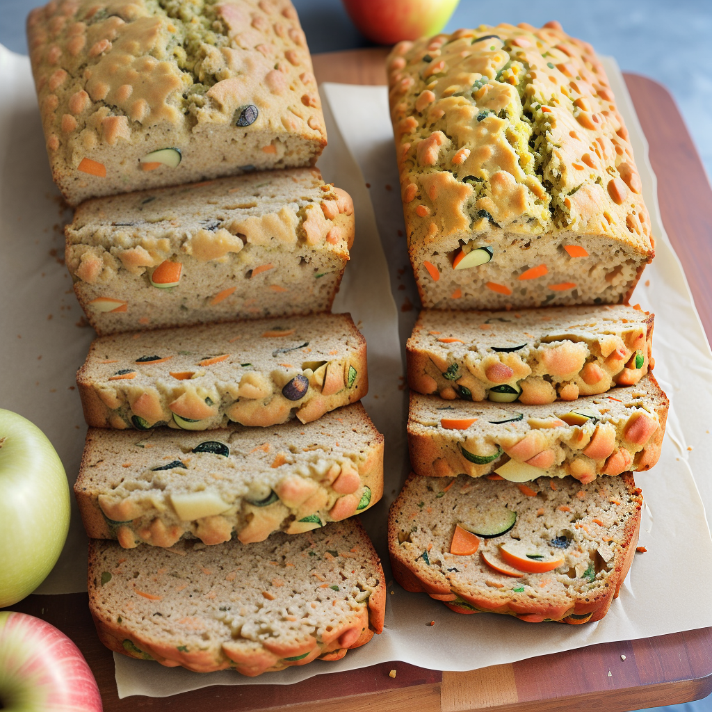 zucchini carrot and apple bread