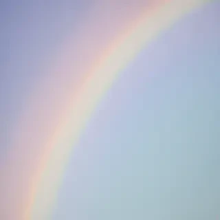 pastel coloured rainbow