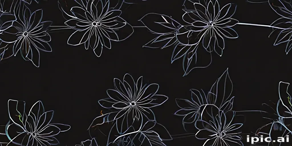 simple flower line art
