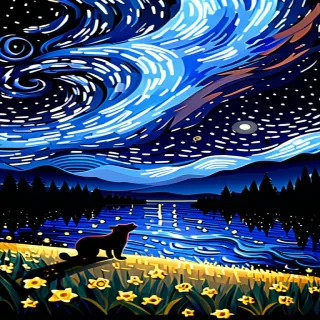 starry night png