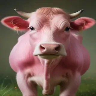 pink cow wallpaper